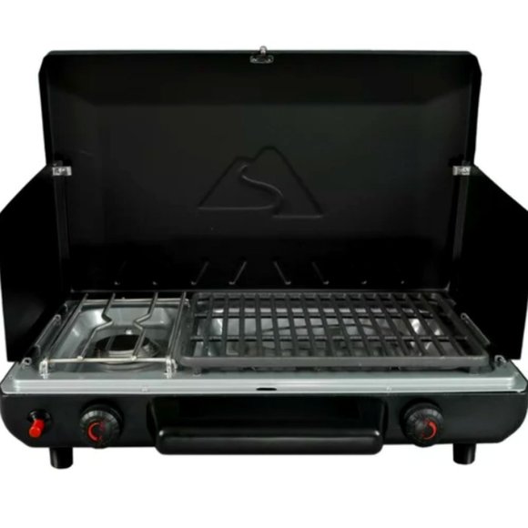 Ozark Trail 2-in-1 Portable Burner Propane Camp Stove Grill